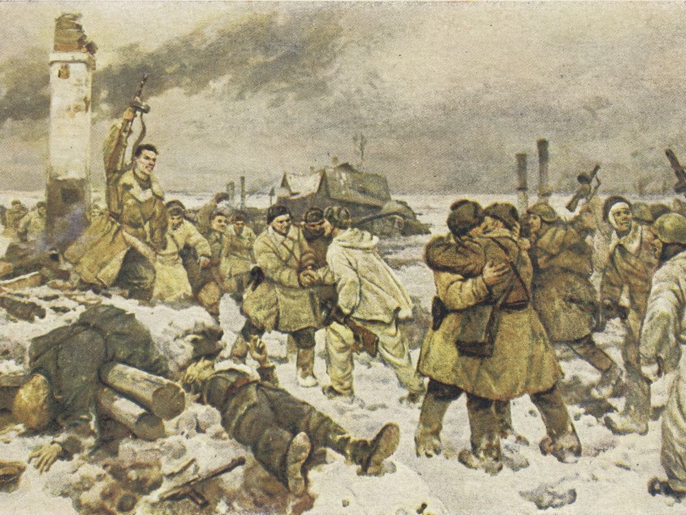 "Breaking the blockade," 1945